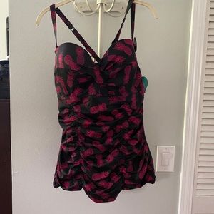 Torrid Pineapple Tankini Swim Suit